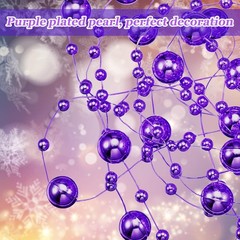 24 Pcs Artificial Pearl String for Floating Candle Faux Pearls Beads String Garl