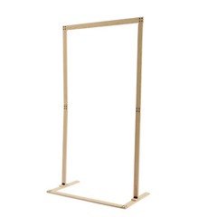 7Ft Freestanding Wooden Wedding Arch Rectangular Ceremony Backdrop