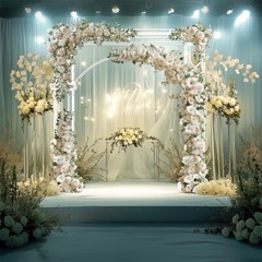 Extra LargeWhite Wedding Archway Stand Celebration Ceremony Backdrop Square Arch