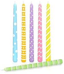 12Pcs Easter Dripless Taper Candles 10 Inch Long Unscented Candle Sticks Pastel