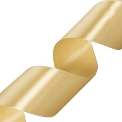 2 Inch Solid Satin Ribbon, 50 Yards Craft 2 x 1800 Inches Champaign Gold