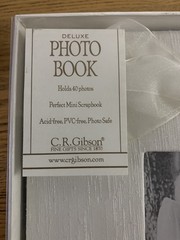 Wedding Photo Book (Mini Scrapbook) Holds 40 Photos 7.5 x 7 inches