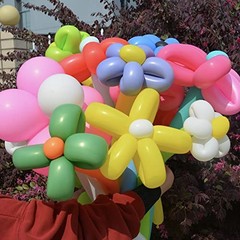 200 PCS Latex Twisting Balloons 260Q Magic Balloons Assorted Color Long