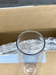 Tossware POP – Clear Plastic Diamond Flute Set of 12