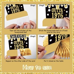 9PCS 50th Birthday decorations birthday Centerpieces for
