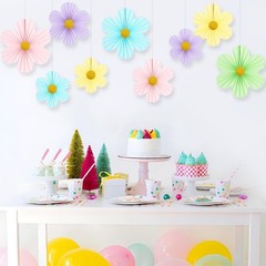 Pastel Party Decorations Paper Flowers Decorations for Wall Classroom Paper F…