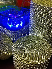 Diamond Rhinestone Ribbon Mesh Wrap Wedding Party Floral Decorations Supplies