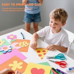 Cardstock 8.5 X 11, 40 Sheets 10 Colors Card Stock, 40Sheets, Multicolor
