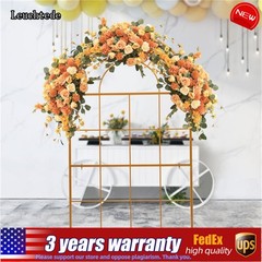 2m Wedding Arch Backdrop Stand Metal Rack Wedding Party Flower Props Decor Frame