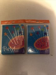 HALLMARK STATIONERY PARTY 12 COUNT Lot Of 2 INVITATIONS WITH CAKE ON FRONT New