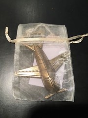 NEW Kate Aspen Airplane Bottle Openers 1 dozen party favors organza gift bags