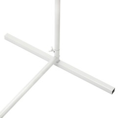 Wedding Arch White Steel Frame Beige Cover H Base Stable Outdoor Indoor