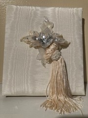 Vtg 4- Piece Designer Wedding Keepsake Set w/Swarovski Crystal by Andre Van Pier