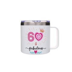60Th Birthday 14 Oz Tumbler For Women, 60 And Fabulous Cup, 1965 Birthday Dec…