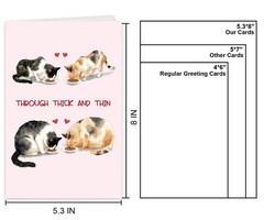 Funny Cat Anniversary Card for Him Her, Hilarious Valentines Day&Wedding Anni…