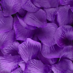 Versatile 1000 Piece Purple Rose Petals – Fabric Scatter for Weddings & Parties