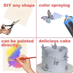 Wafer Paper for Edible Ink Printers Glutinous Rice Paper for Cake Decoration
