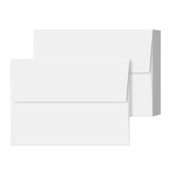 A7 Envelopes, 5 1/4 x 7 1/4, 24lb (90gsm), White, Gummed Square Flap, 1000 Qty