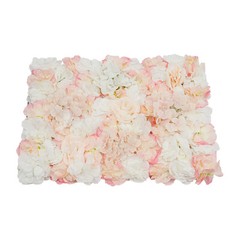6 Pcs Artificial Silk Flower Wall Panel Floral Backdrop Party Wedding Decoration