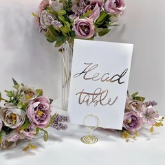 30Pcs Table Number Holders,Wire Place Card Holder Table Sign Holder Name Menu