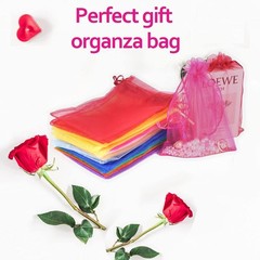 100 Count Organza Gift Bags for Weddings, Birthdays & Celebrations