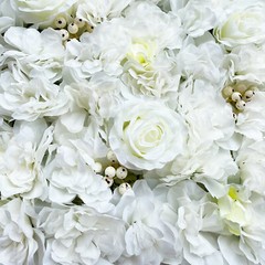 12x Artificial Flower Wall Panel Wedding Event Party Backdrop Flower Wall Panel