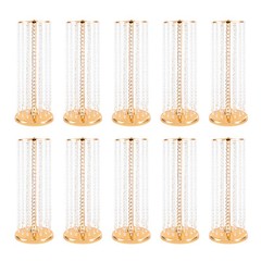 10 PCS Metal Gold Flower Vase Wedding Table Centerpieces Flower Stand