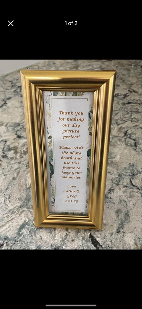 70 Photo Booth Frames – 2X6 Premium Designer Gold
