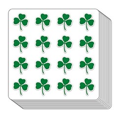 Green Shamrock Clover Planner Stickers, 0.5in Scrapbooking St. Patrick’s Day