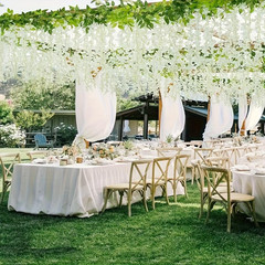 10 Pack Artificial Wisteria Hanging Flowers Silk Vine Wedding Party Decor