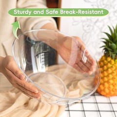 4 Pack Clear Plastic Serving Bowls 160Oz, Large Round Punch Bowls for 4PACK