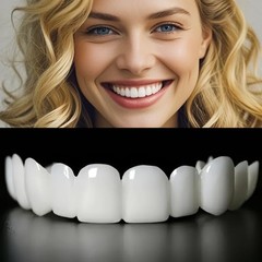 2 Pairs Smile Optimizing, Comfort Adjustable Upper & Lower Set, Unisex White