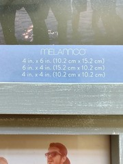 MELANNCO Collage Picture Frame with Letter Board, 8 Opening Photo Collage Wall..