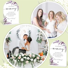Lavender Wedding Memorial Sign In Loving Memory Table Sign 39″ Personalized