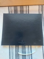Gallery Leather GUEST Book 9 x 7 190 page Ribbon Bookmark Black