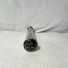 Silver Metal Engraved Wedding Certificate Holder Keepsake Small Tube Container