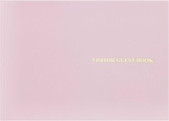 Pink Visitor Guest Book for Vacation Home Airbnb Rentals Hardcover 206 Pages
