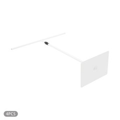 White 4PCS Metal Wedding Backdrop Stands,Party Adjustable Height Backdrop Stands