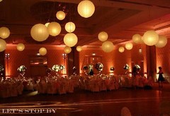 2×16″ + 3×10″ + 5×8″ Paper Lantern + 10 white LED Light Wedding Party Supplies