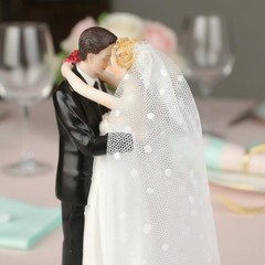 Bride and Groom Cake Topper Detailed Craftsmanship Wedding Cake Topper