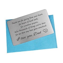 I Love You Dad Christmas Gifts, Thank You Gift for Dads Birthday Thank You Dad
