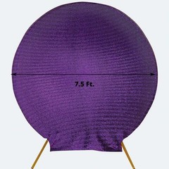 PURPLE 7.5 ft Metallic Spandex STAND COVER Wedding Decorations Party Events
