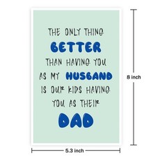 Sweet Father’s Day Card from Wife, Lovely Best Dad Father’s Day Card