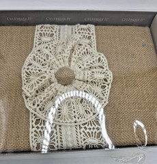 Guest Book & Pen Set by Celebrate It: Burlap Cover Rustic Weddings Anniversaries