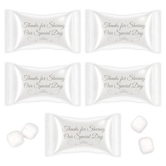 Thank You Wedding Buttermints – 100 Gluten-Free Mint Favors for Celebrations