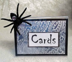 Halloween Wedding Decoration,card box,skulls,personalized,black,round,fabric,