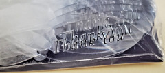 WILTON Clear Oval THANK YOU FAVOR TAGS – 20 count