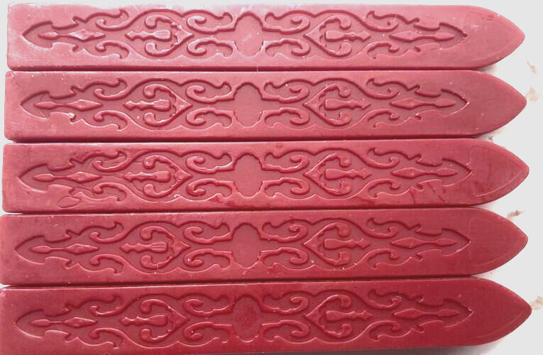 Crimson (Darker Red) Sealing Wax (with wick) – 5 Sticks