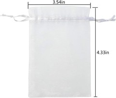 Versatile 50pcs Organza Gift Bags in Mixed Colors with Secure Drawstring Closure