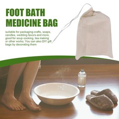50 Pack Cotton Muslin Bags Multipurpose Drawstring Bags for Tea Jewelry3874